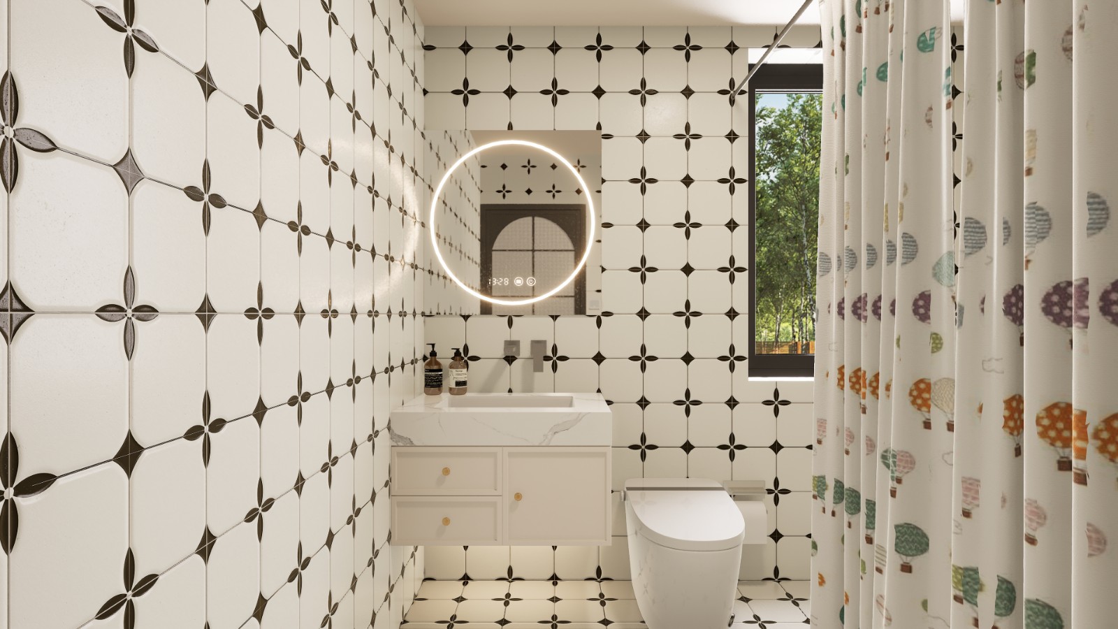 恒扬公园8号法式风格客厅装修效果图