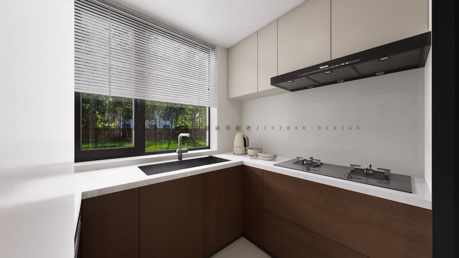 绿城悦园现代简约风格厨房装修效果图