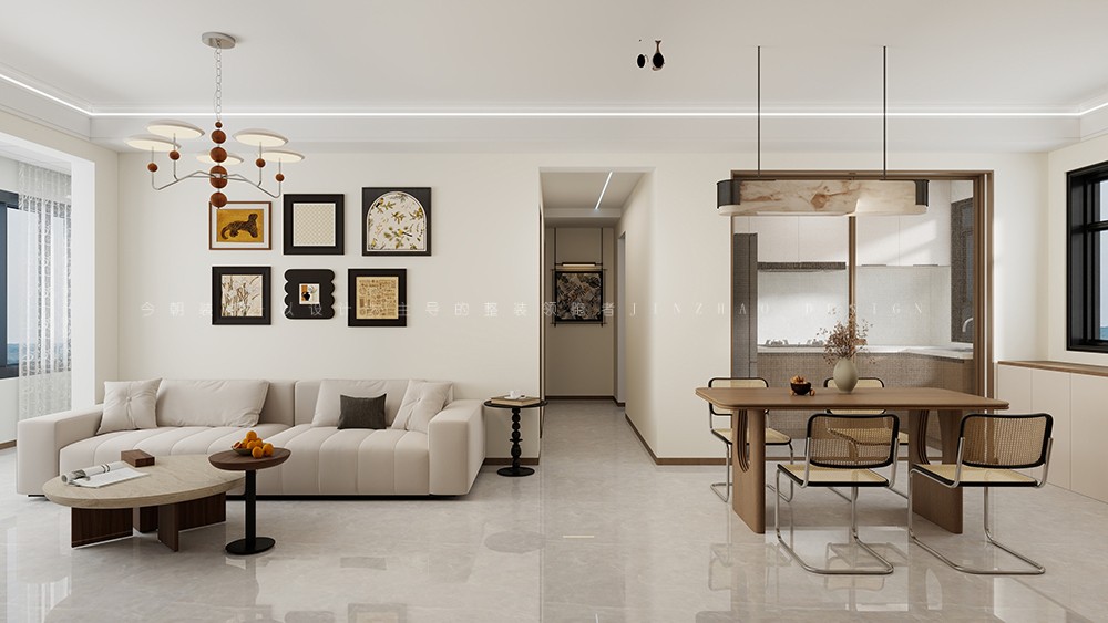 华远昆仑赋现代简约风格客厅装修效果图