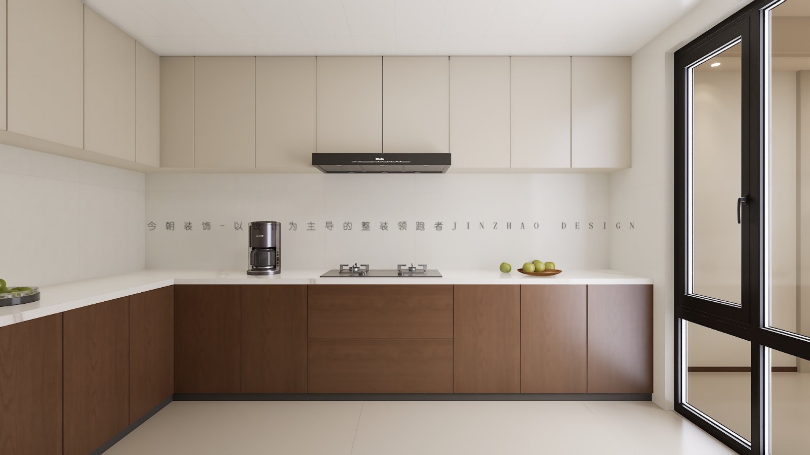 中海正太九章现代简约风格厨房装修效果图