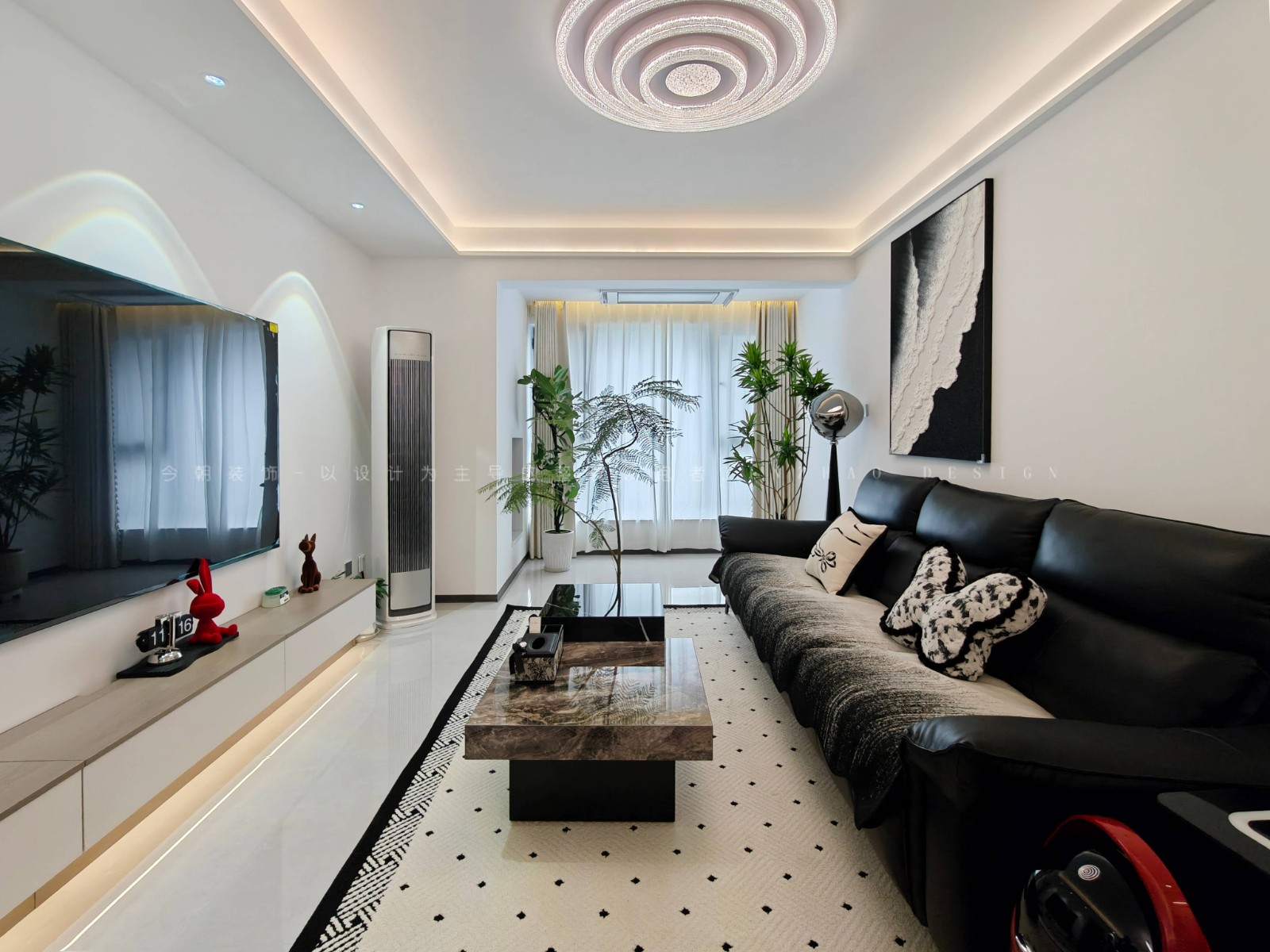 城发投云华现代简约风格客厅装修效果图