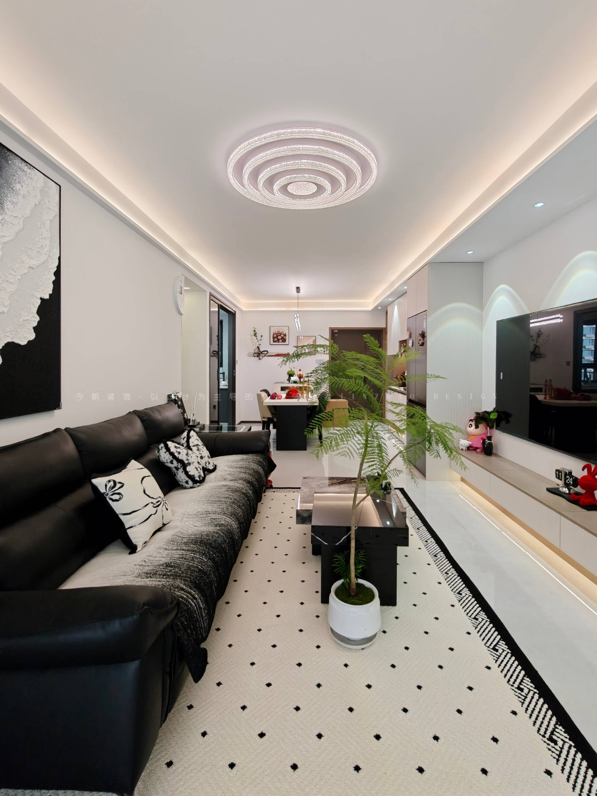 城发投云华现代简约风格客厅装修效果图