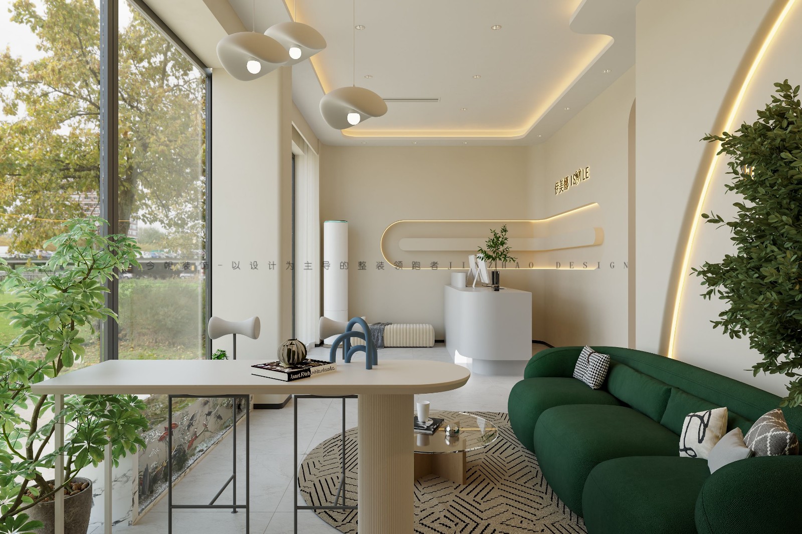 伊美娜美容院现代简约风格其他装修效果图