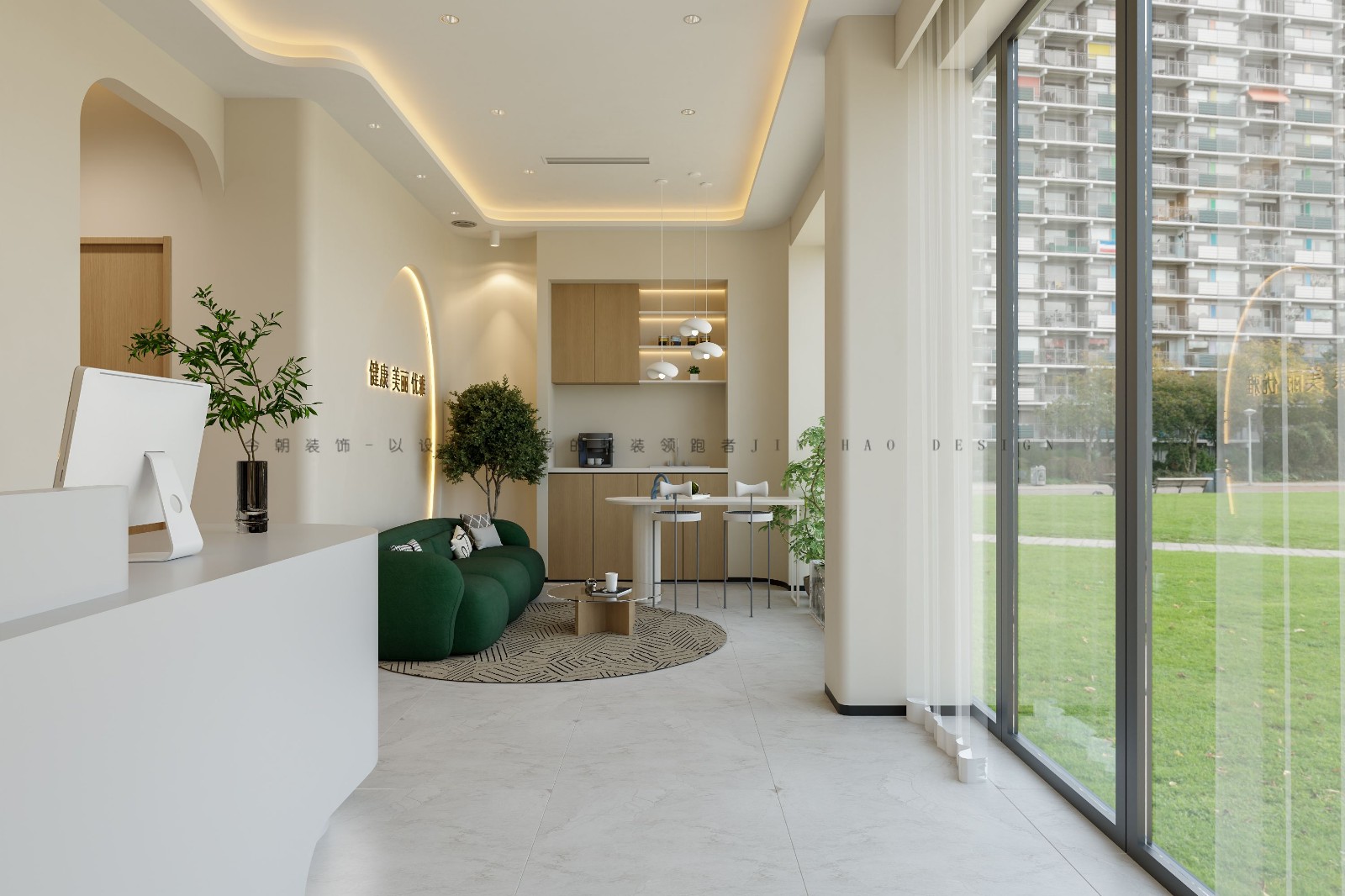 伊美娜美容院现代简约风格其他装修效果图