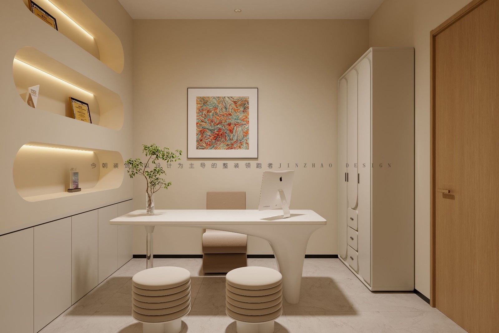 伊美娜美容院现代简约风格其他装修效果图