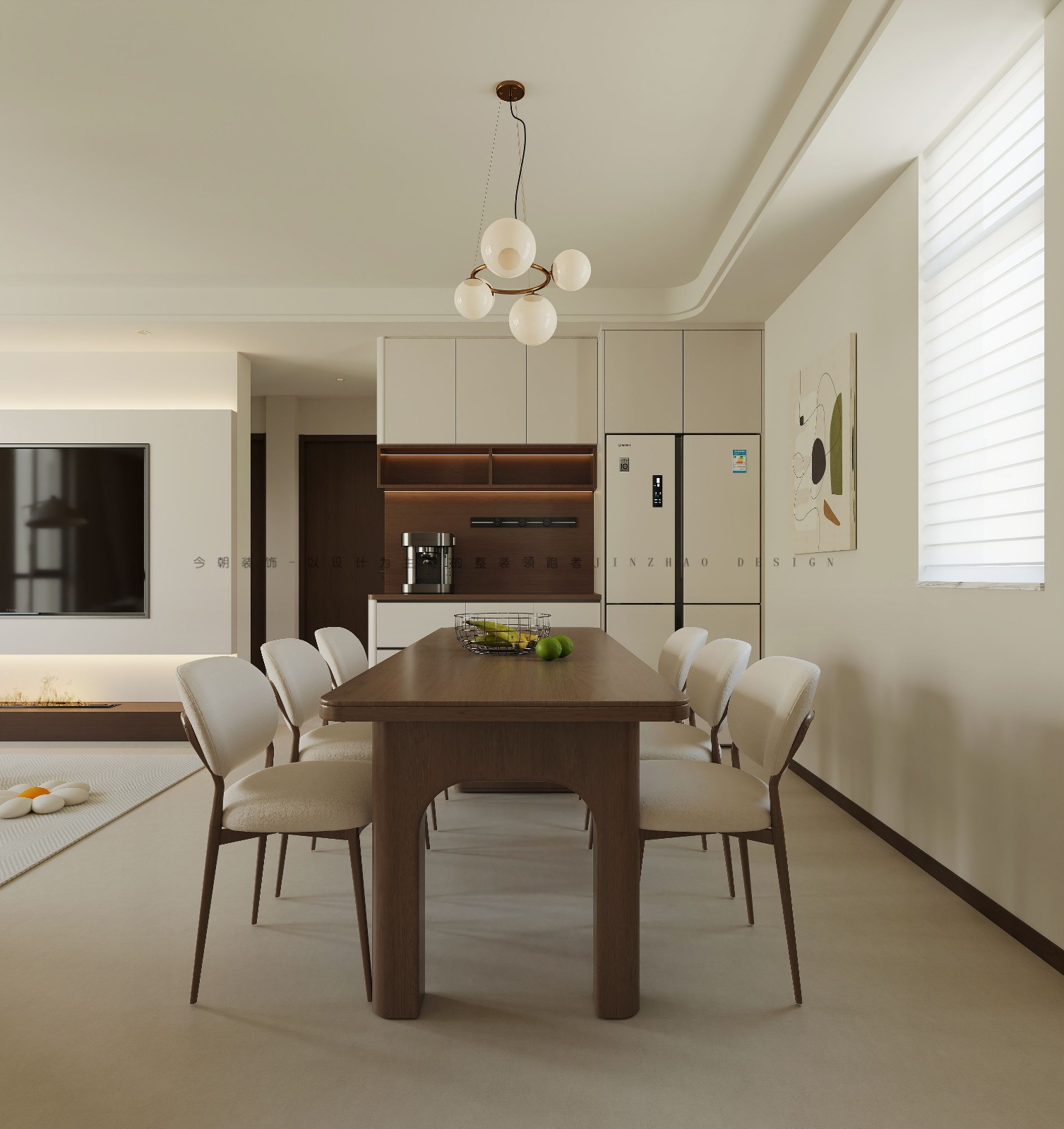 中山华府法式风格餐厅装修效果图