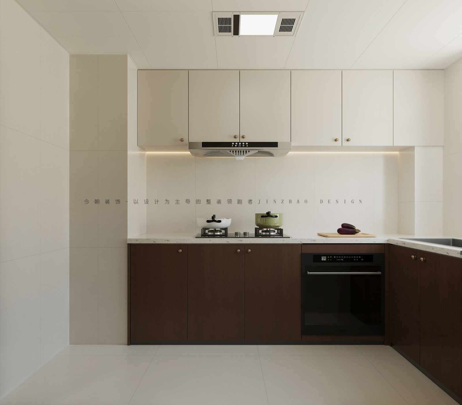 中山华府法式风格厨房装修效果图