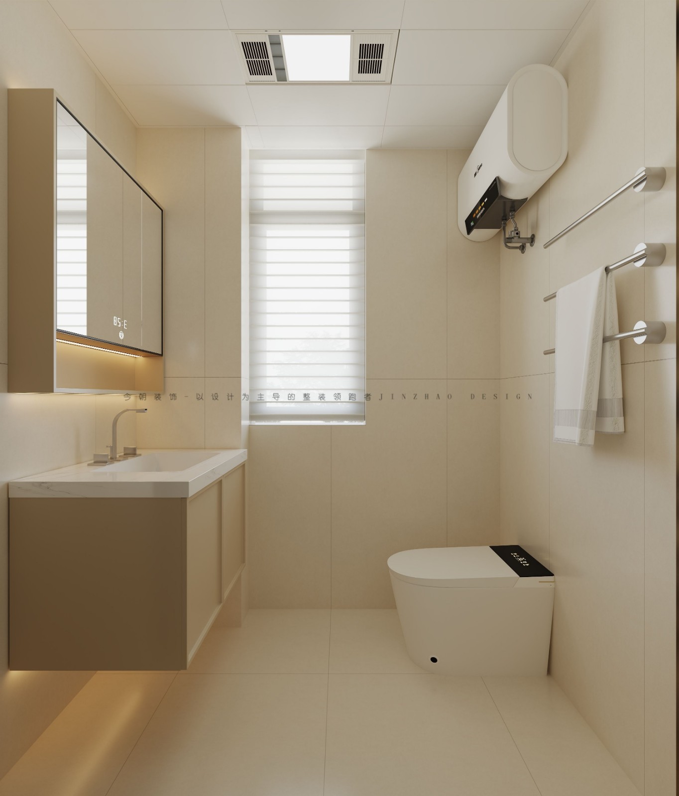 中山华府法式风格卫生间装修效果图