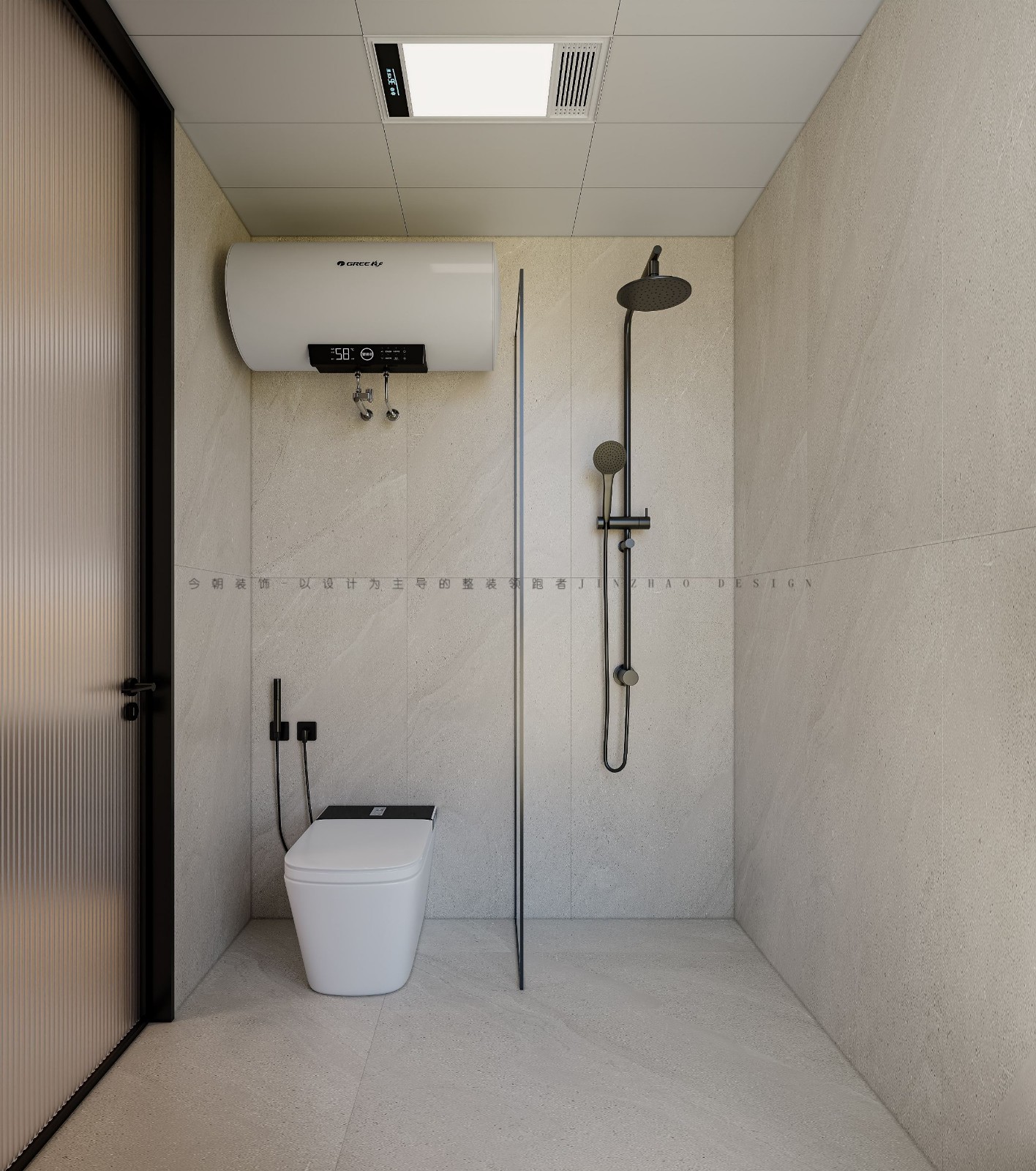 紫玥府轻奢风格卫生间装修效果图